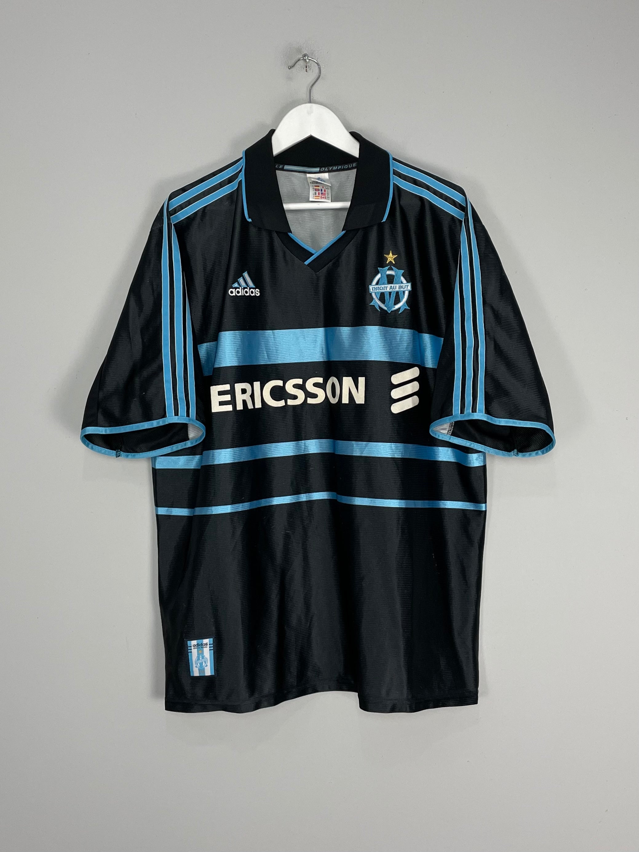 Shop 1999/00 MARSEILLE THIRD SHIRT (XL) ADIDAS, classic football shirts, vintage football shirts & retro soccer jerseys at Cult Kits
