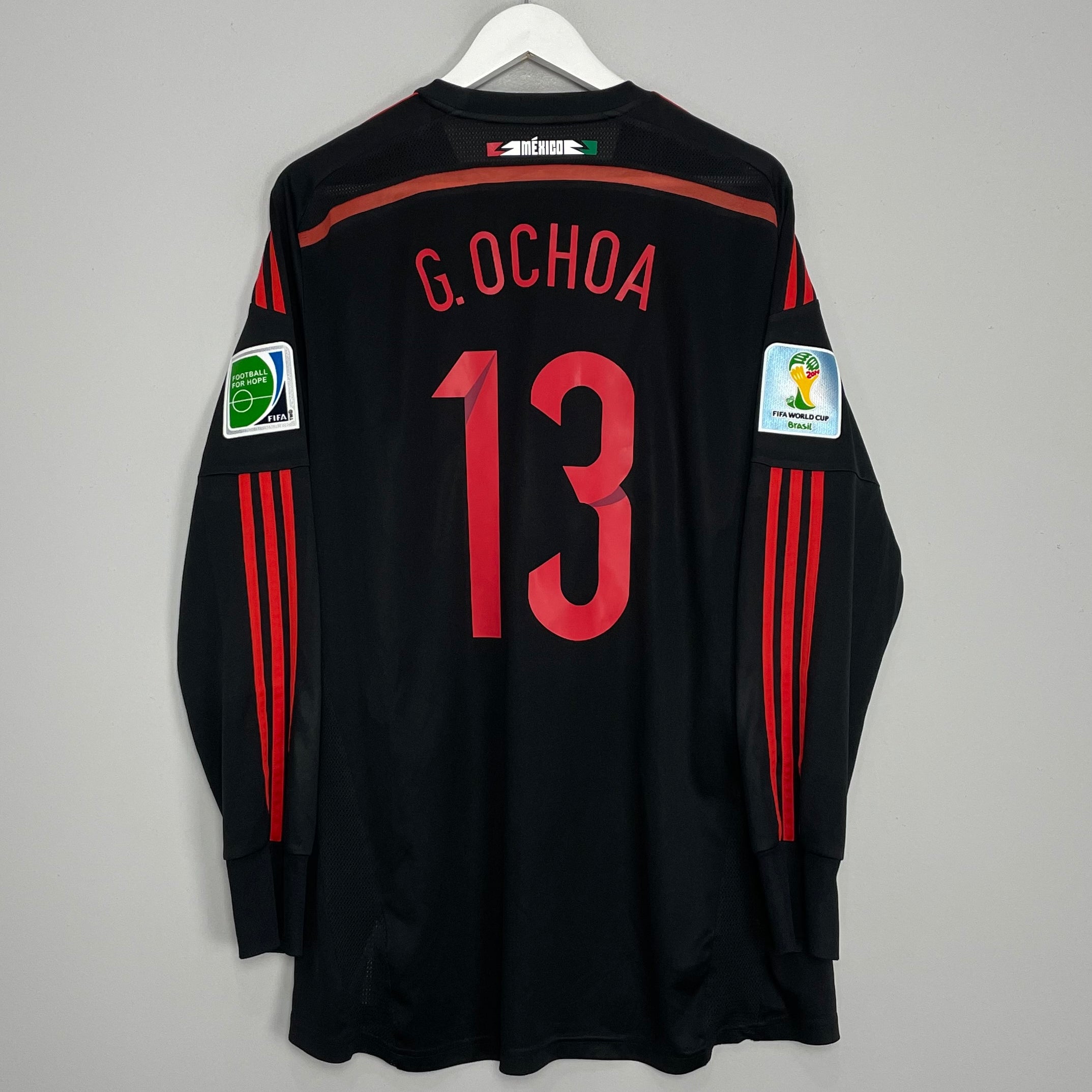 Shop 2014/15 MEXICO OCHOA #13 GK SHIRT (L) ADIDAS, classic football shirts, vintage football shirts & retro soccer jerseys at Cult Kits
