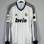 Shop 2012/13 REAL MADRID RONALDO #7 L/S HOME SHIRT (M) ADIDAS, classic football shirts, vintage football shirts & retro soccer jerseys at Cult Kits