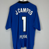 Shop 1997/98 UNAM PUMAS J.CAMPOS #1 GK SHIRT (XL) NIKE, classic football shirts, vintage football shirts & retro soccer jerseys at Cult Kits