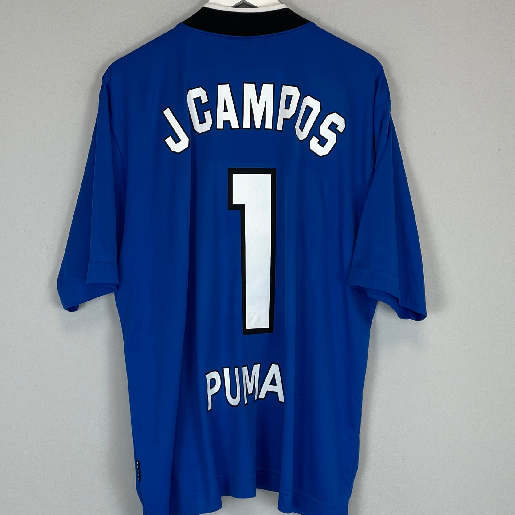 Shop 1997/98 UNAM PUMAS J.CAMPOS #1 GK SHIRT (XL) NIKE, classic football shirts, vintage football shirts & retro soccer jerseys at Cult Kits