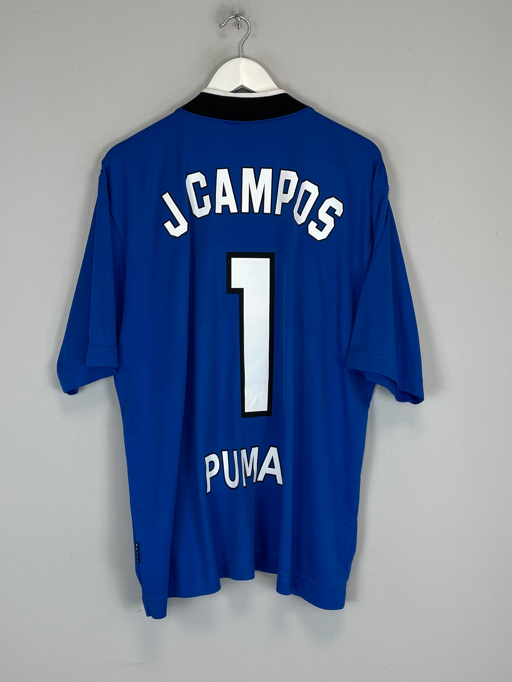 Shop 1997/98 UNAM PUMAS J.CAMPOS #1 GK SHIRT (XL) NIKE, classic football shirts, vintage football shirts & retro soccer jerseys at Cult Kits