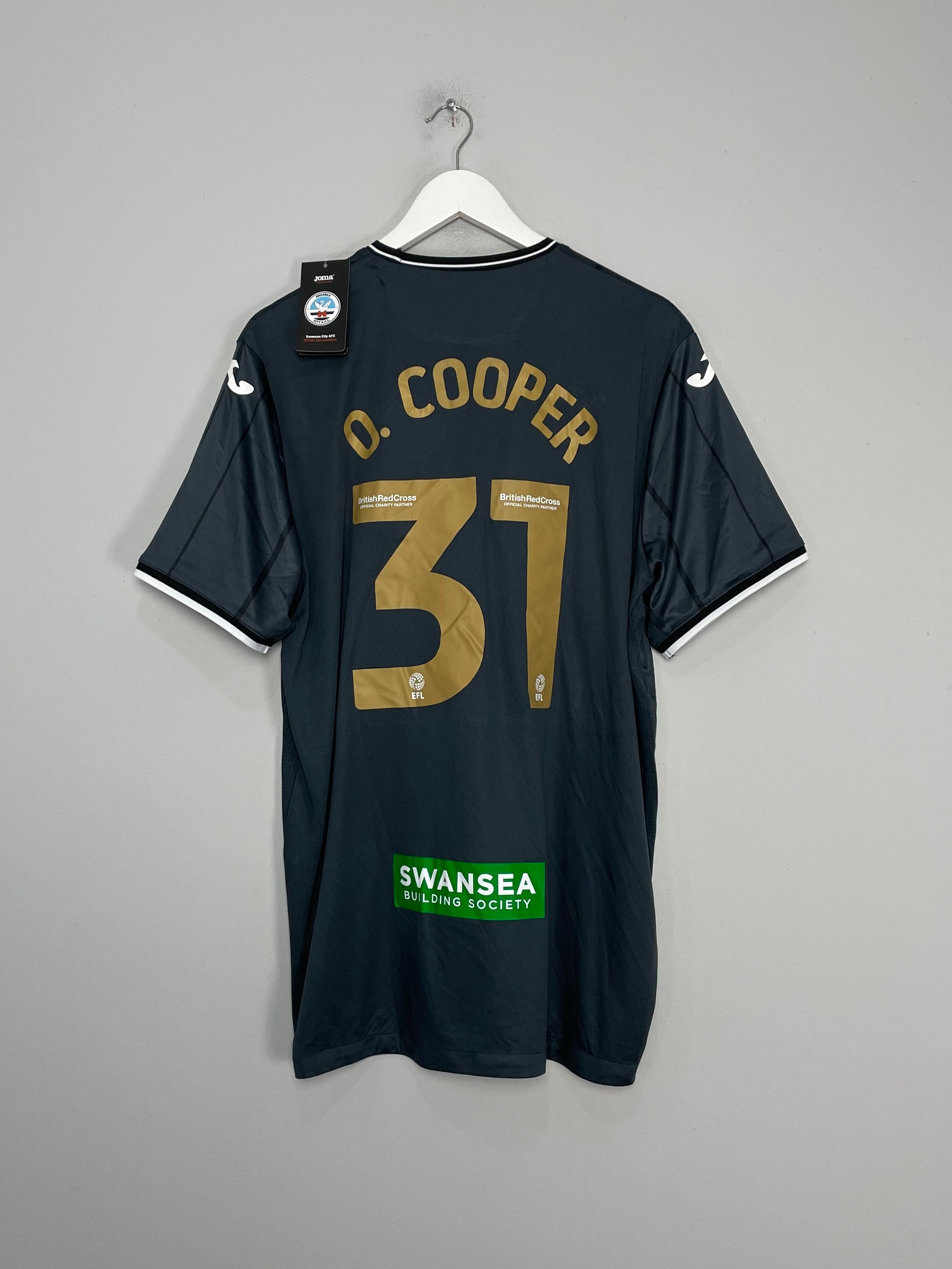 Shop 2022/23 SWANSEA CITY O.COOPER #31 *BNWT* THIRD SHIRT (XXL) JOMA, classic football shirts, vintage football shirts & retro soccer jerseys at Cult Kits