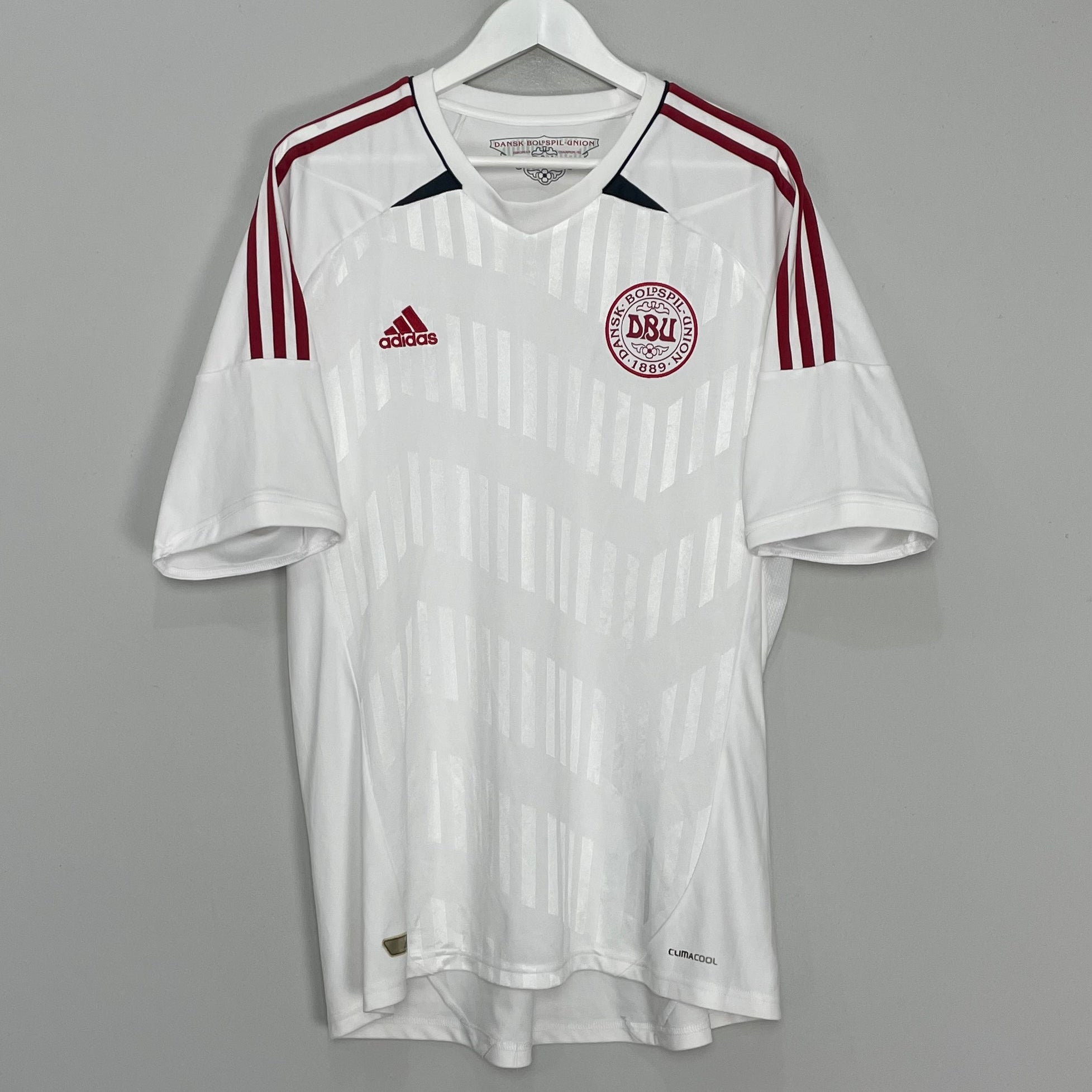 Shop 2012/13 DENMARK AWAY SHIRT (XL) ADIDAS, classic football shirts, vintage football shirts & retro soccer jerseys at Cult Kits