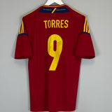 Shop 2012/13 SPAIN TORRES #9 HOME SHIRT (S) ADIDAS, classic football shirts, vintage football shirts & retro soccer jerseys at Cult Kits