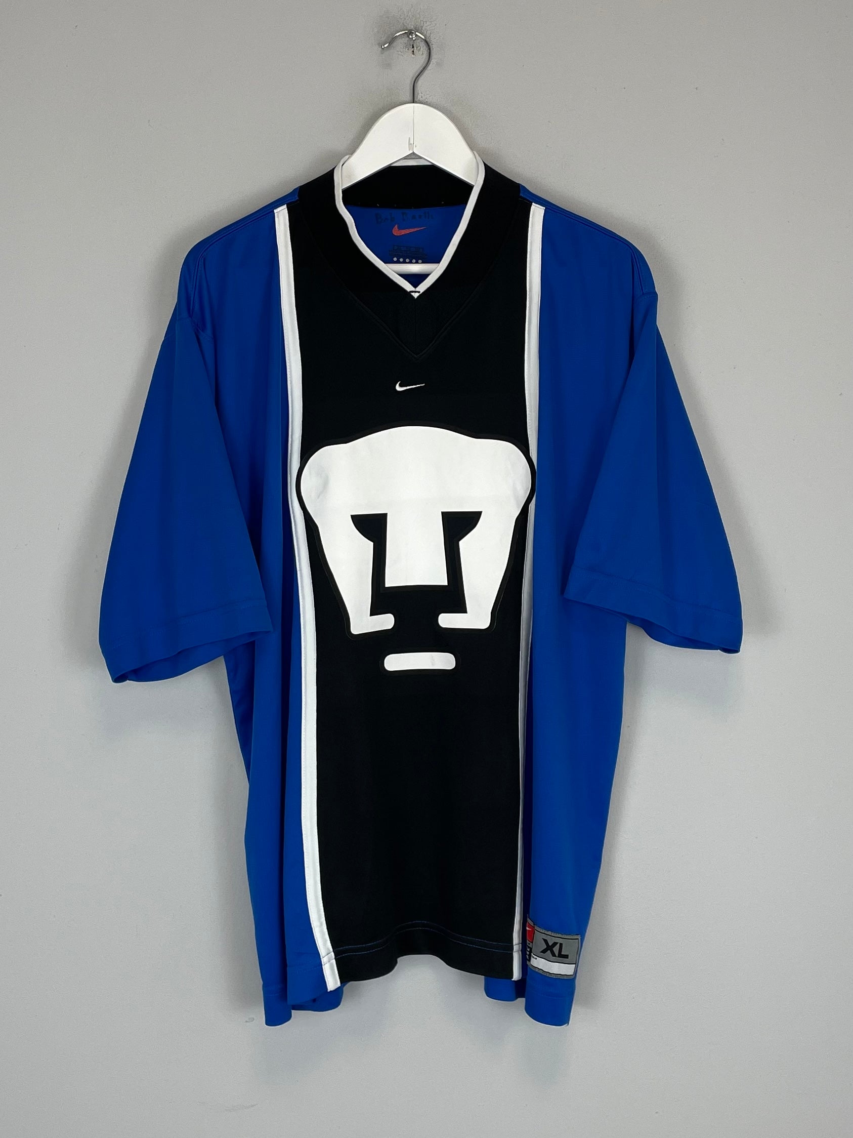 Shop 1997/98 UNAM PUMAS J.CAMPOS #1 GK SHIRT (XL) NIKE, classic football shirts, vintage football shirts & retro soccer jerseys at Cult Kits