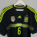 Shop 2013/15 SPAIN A.INIESTA #6 AWAY SHIRT (L) ADIDAS, classic football shirts, vintage football shirts & retro soccer jerseys at Cult Kits