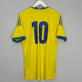 Shop 2016/17 SWEDEN #10 *PLAYER ISSUE* HOME SHIRT (M) ADIDAS, classic football shirts, vintage football shirts & retro soccer jerseys at Cult Kits