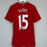 2011/12 MANCHESTER UNITED VIDIC #15 HOME SHIRT (S) NIKE