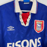1992/94 IPSWICH TOWN HOME SHIRT (XL) UMBRO