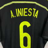 Shop 2013/15 SPAIN A.INIESTA #6 AWAY SHIRT (L) ADIDAS, classic football shirts, vintage football shirts & retro soccer jerseys at Cult Kits