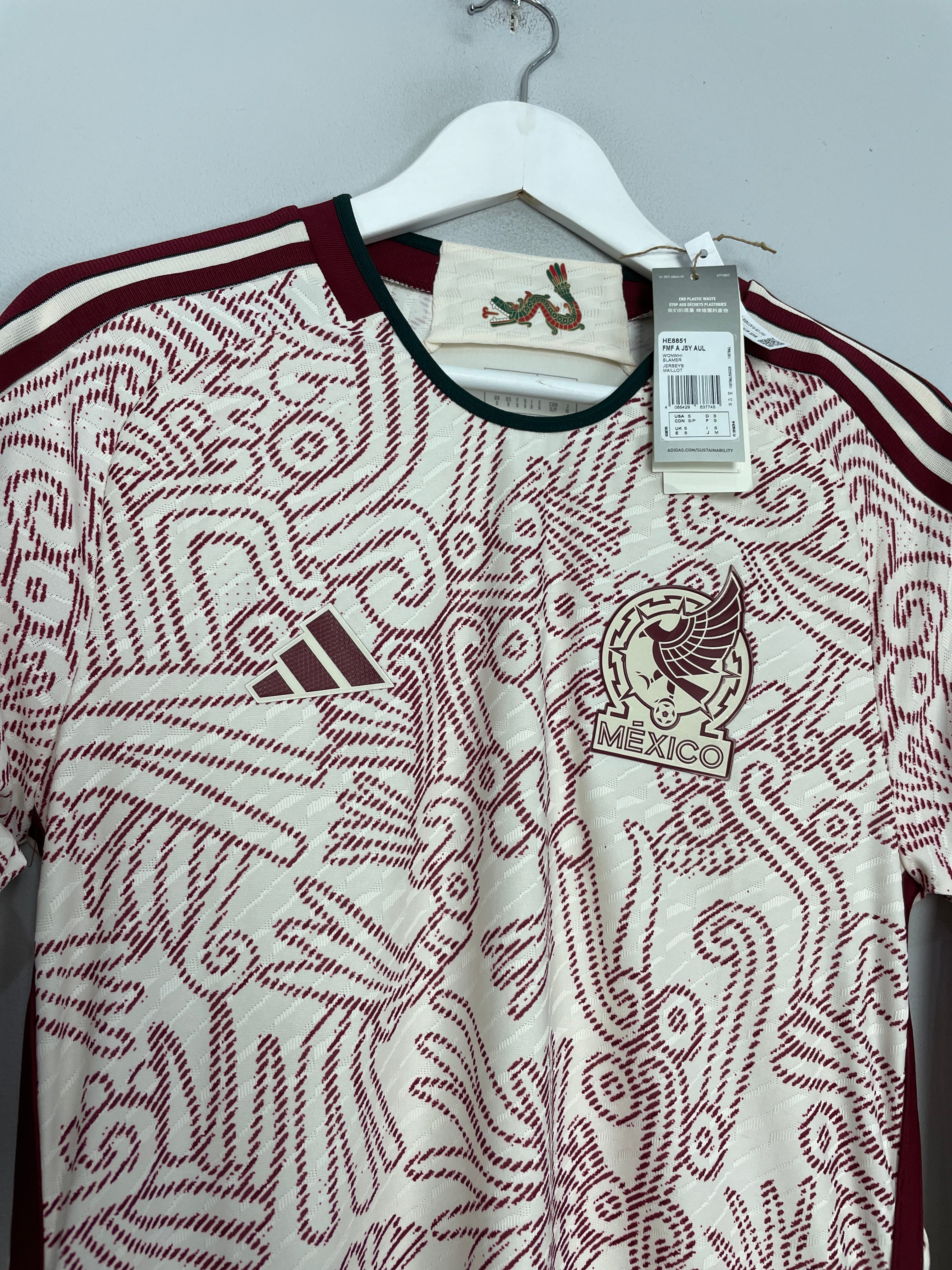 2022 23 MEXICO BNWT L S PLAYER ISSUE AWAY SHIRT S ADIDAS