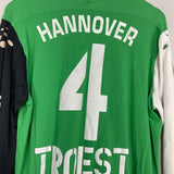 2005/06 HANNOVER 96 TROEST #4 L/S *MATCH ISSUED* HOME SHIRT (XXL) DIADORA