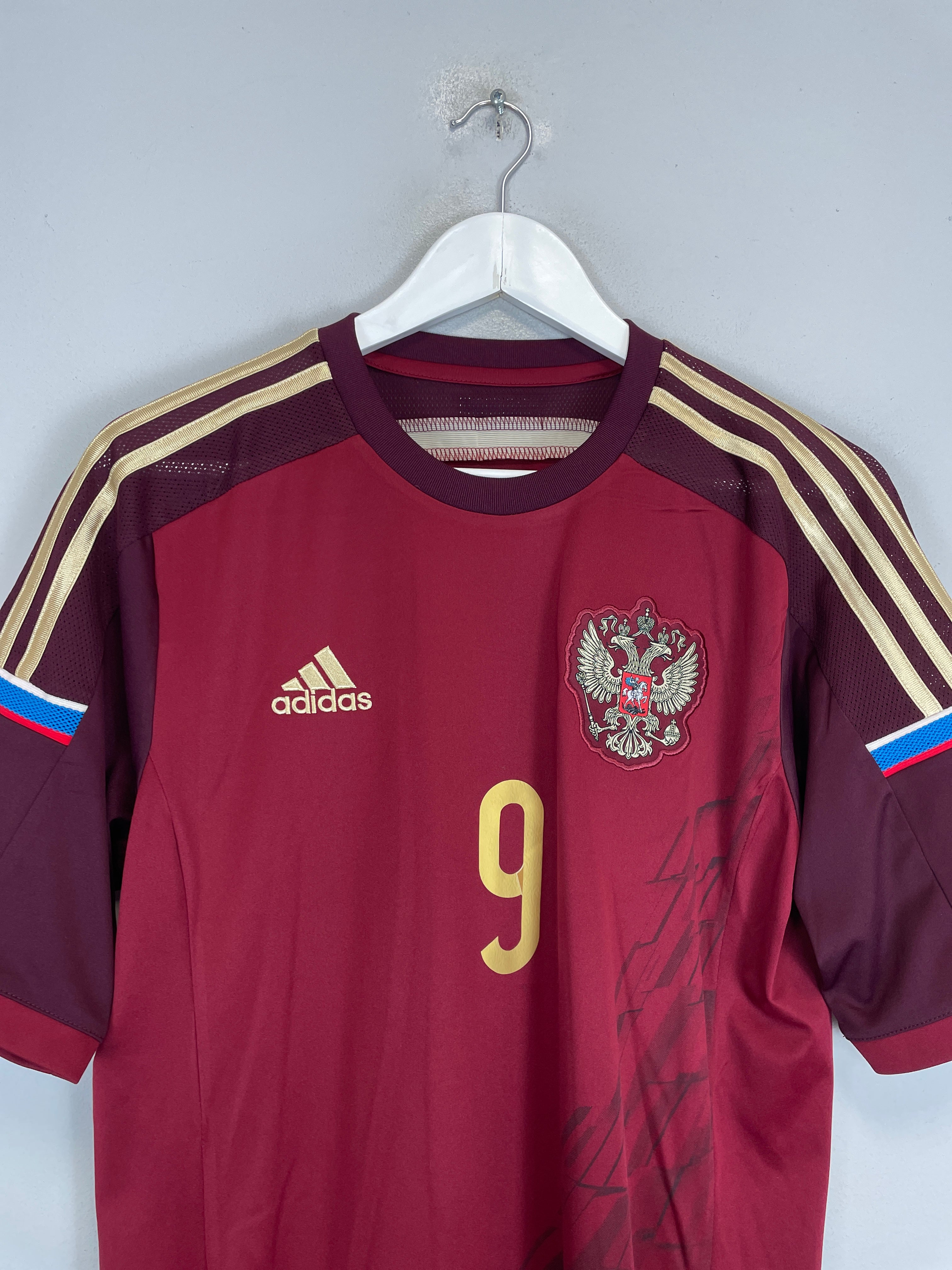 Shop 2013/14 RUSSIA KOKORIN #9 HOME SHIRT (M) ADIDAS, classic football shirts, vintage football shirts & retro soccer jerseys at Cult Kits