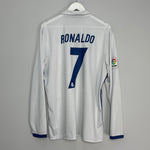 2016/17 REAL MADRID RONALDO #7 L/S HOME SHIRT (XL) ADIDAS
