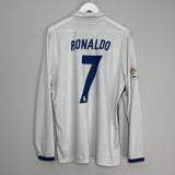 2016/17 REAL MADRID RONALDO #7 L/S HOME SHIRT (XL) ADIDAS