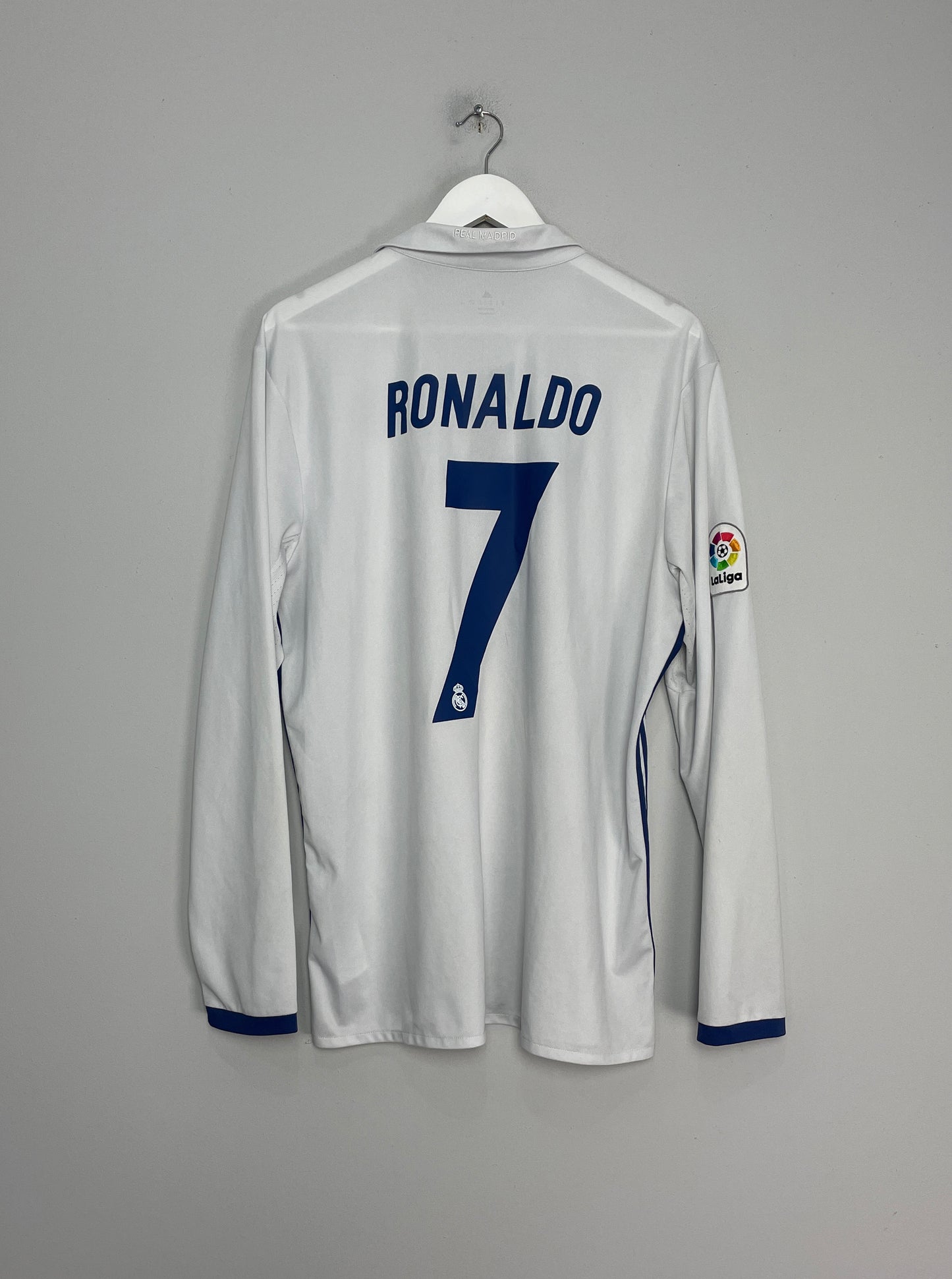 2016/17 REAL MADRID RONALDO #7 L/S HOME SHIRT (XL) ADIDAS