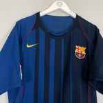 Shop 2004/05 BARCELONA RONALDINHO #10 AWAY SHIRT (XL) NIKE, classic football shirts, vintage football shirts & retro soccer jerseys at Cult Kits