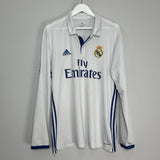 2016/17 REAL MADRID RONALDO #7 L/S HOME SHIRT (XL) ADIDAS