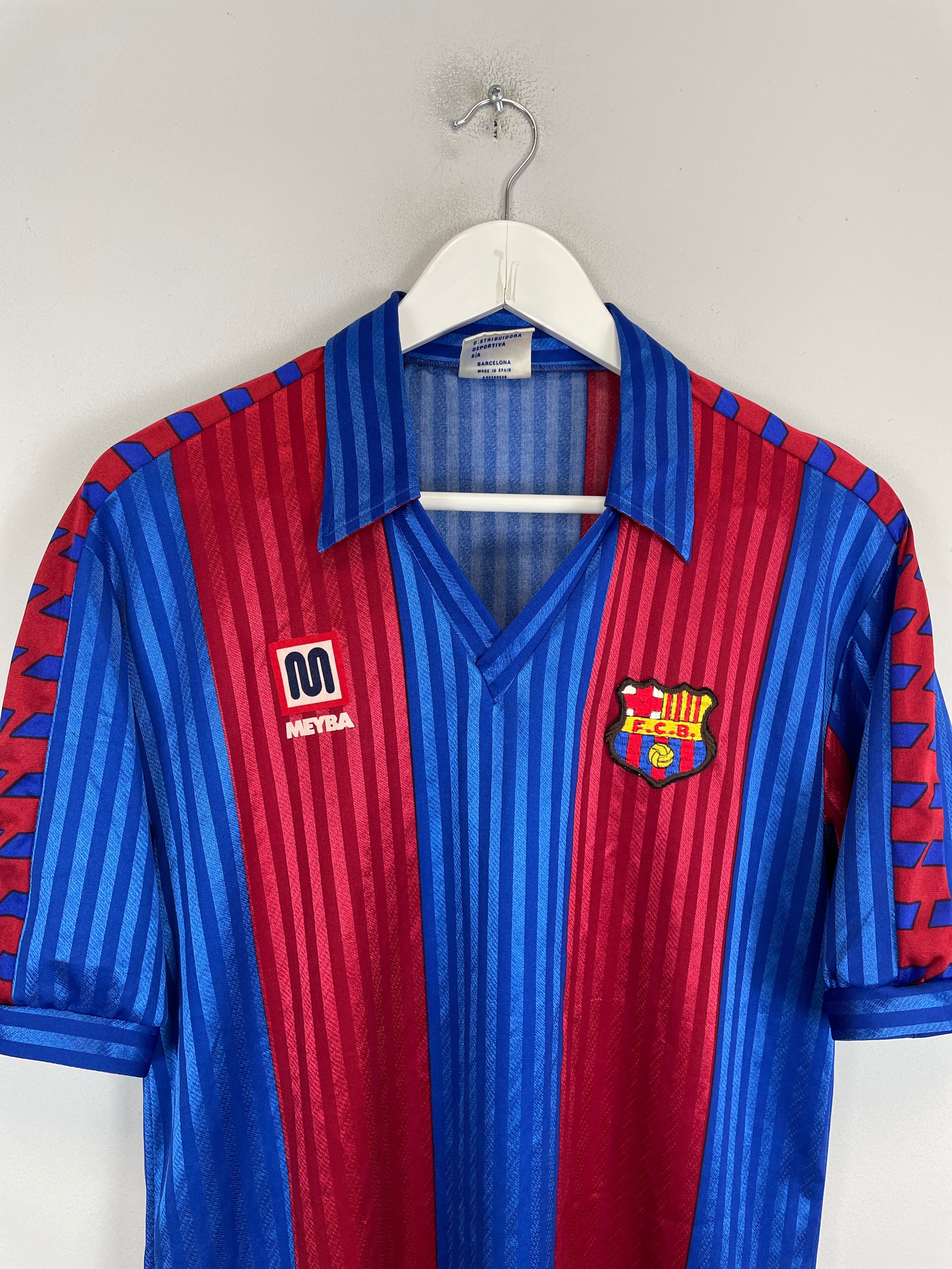 Shop 1989/92 BARCELONA HOME SHIRT (M) MEYBA, classic football shirts, vintage football shirts & retro soccer jerseys at Cult Kits