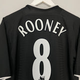 2003/05 MANCHESTER UNITED ROONEY #8 AWAY SHIRT (L) NIKE