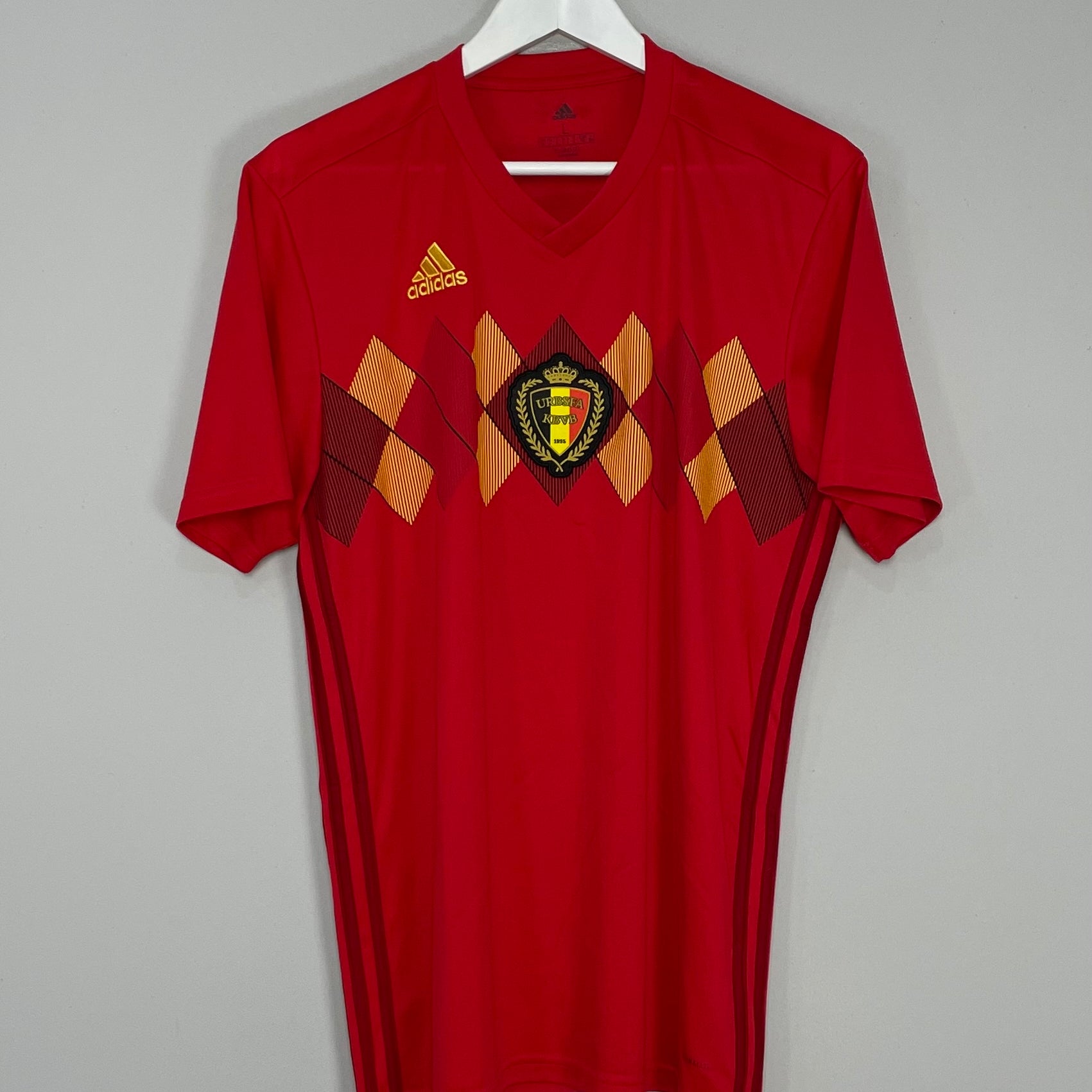 Shop 2018/19 BELGIUM HOME SHIRT (L) ADIDAS, classic football shirts, vintage football shirts & retro soccer jerseys at Cult Kits