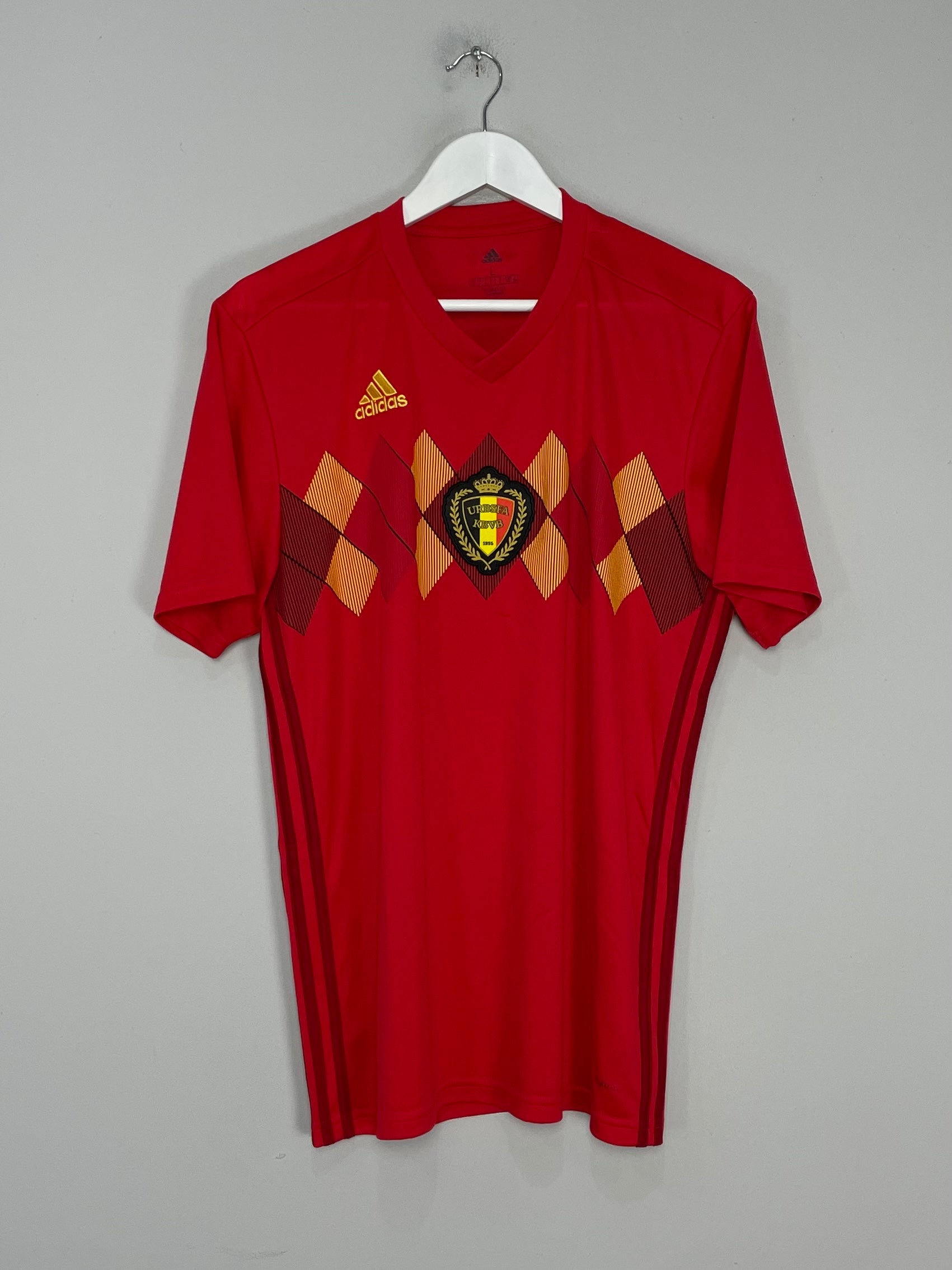 Shop 2018/19 BELGIUM HOME SHIRT (L) ADIDAS, classic football shirts, vintage football shirts & retro soccer jerseys at Cult Kits