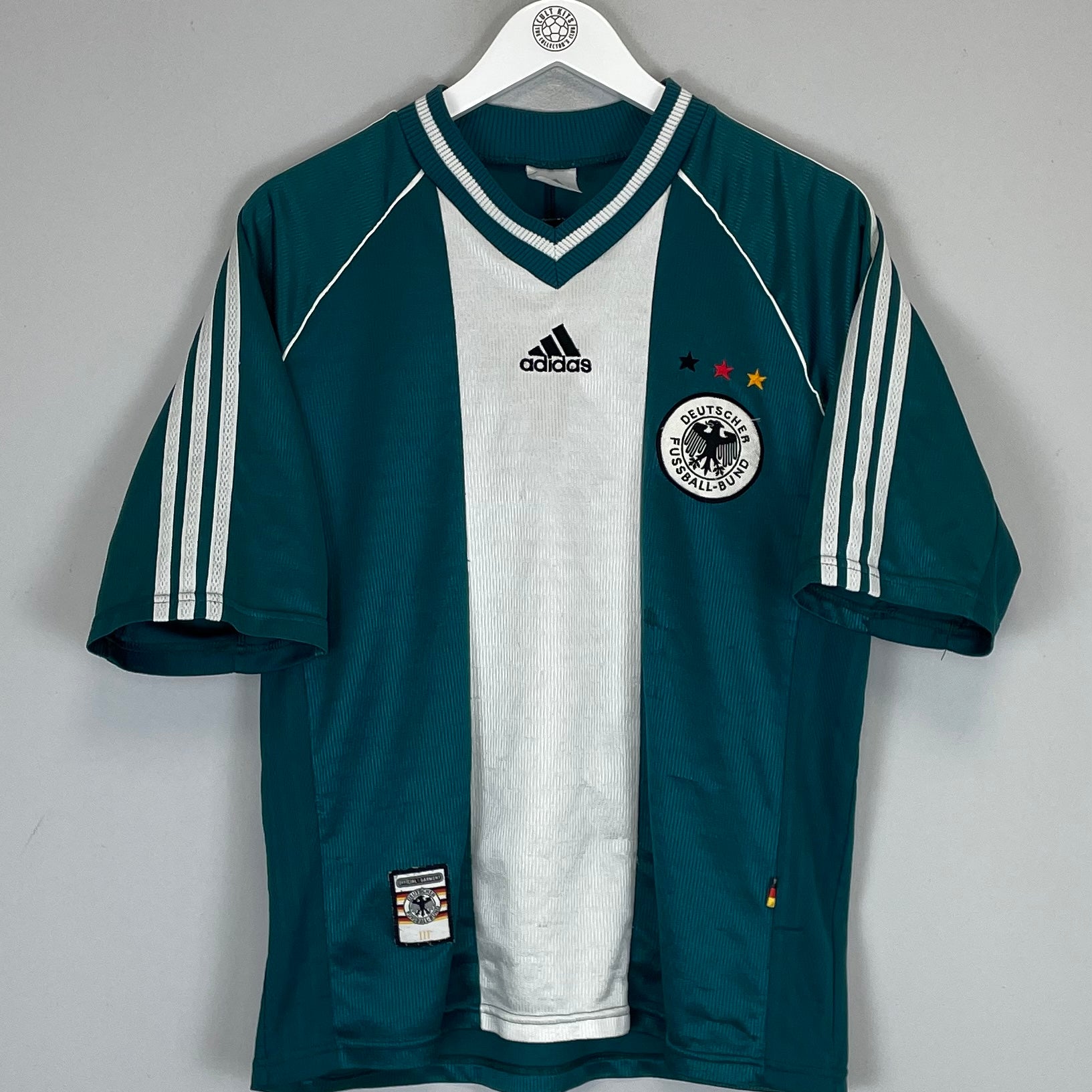 Shop 1998/00 GERMANY AWAY SHIRT (M) ADIDAS, classic football shirts, vintage football shirts & retro soccer jerseys at Cult Kits