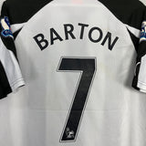2010/11 NEWCASTLE UNITED BARTON #7 HOME SHIRT (M) PUMA