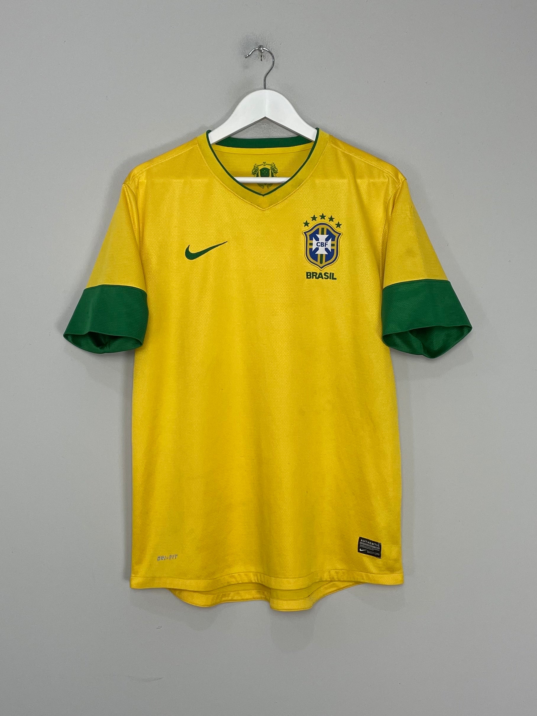 Shop 2012/13 BRAZIL HOME SHIRT (L) NIKE, classic football shirts, vintage football shirts & retro soccer jerseys at Cult Kits
