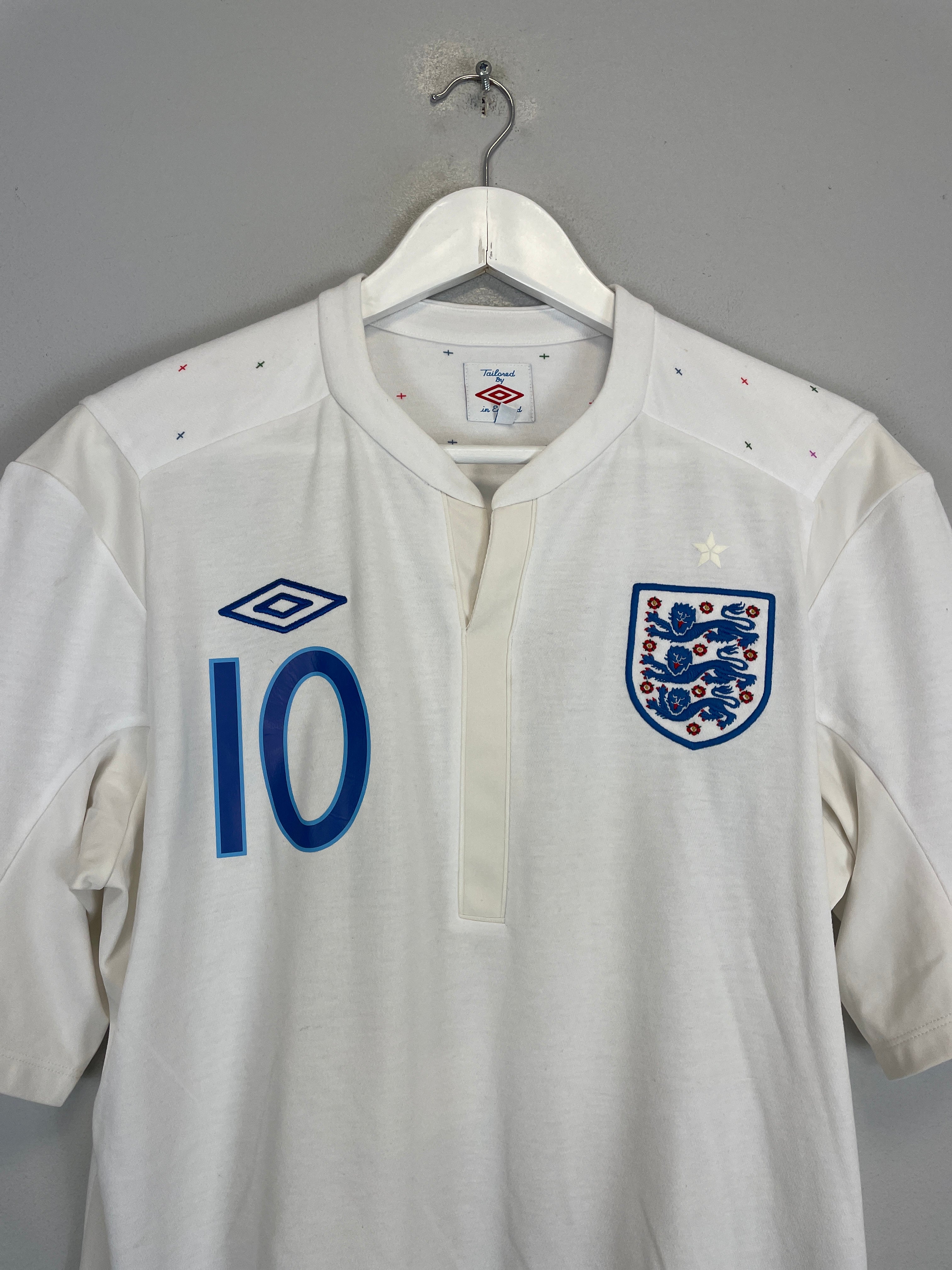 Shop 2010/11 ENGLAND ROONEY #10 HOME SHIRT (M) UMBRO, classic football shirts, vintage football shirts & retro soccer jerseys at Cult Kits
