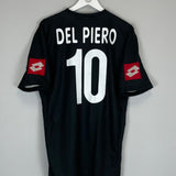 2001/02 JUVENTUS DEL PIERO #10 AWAY SHIRT (XL) LOTTO