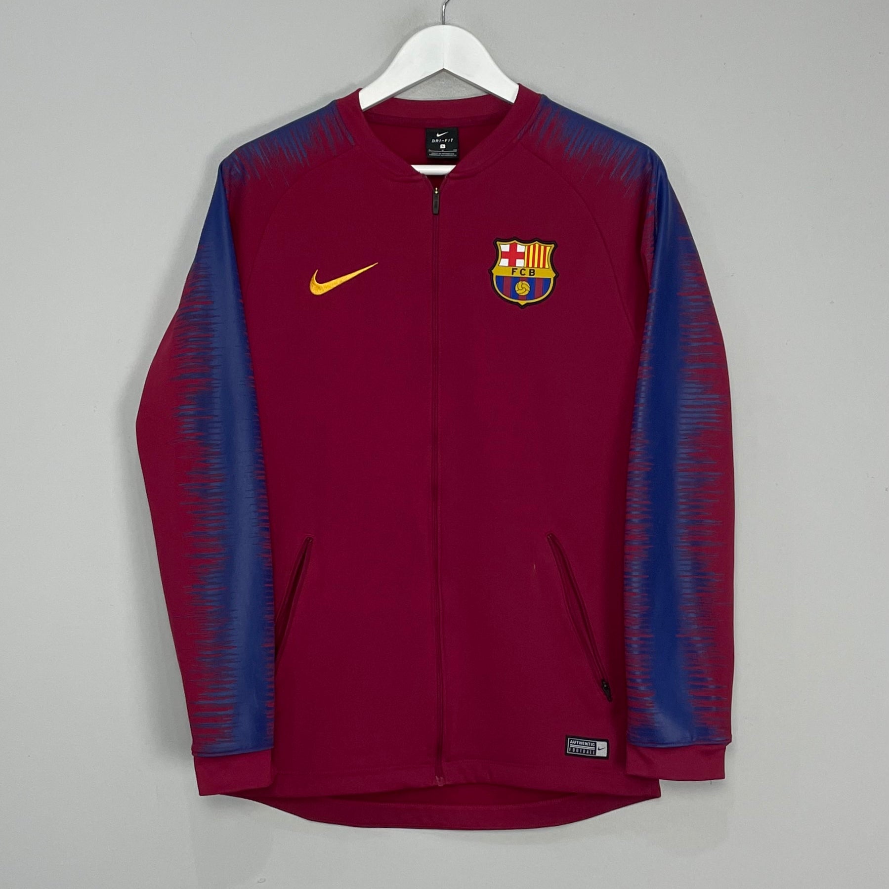 Shop 2017/18 BARCELONA TRACK JACKET (S) NIKE, classic football shirts, vintage football shirts & retro soccer jerseys at Cult Kits