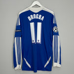 Shop 2011/12 CHELSEA DROGBA #11 C/L L/S HOME SHIRT (L) ADIDAS, classic football shirts, vintage football shirts & retro soccer jerseys at Cult Kits