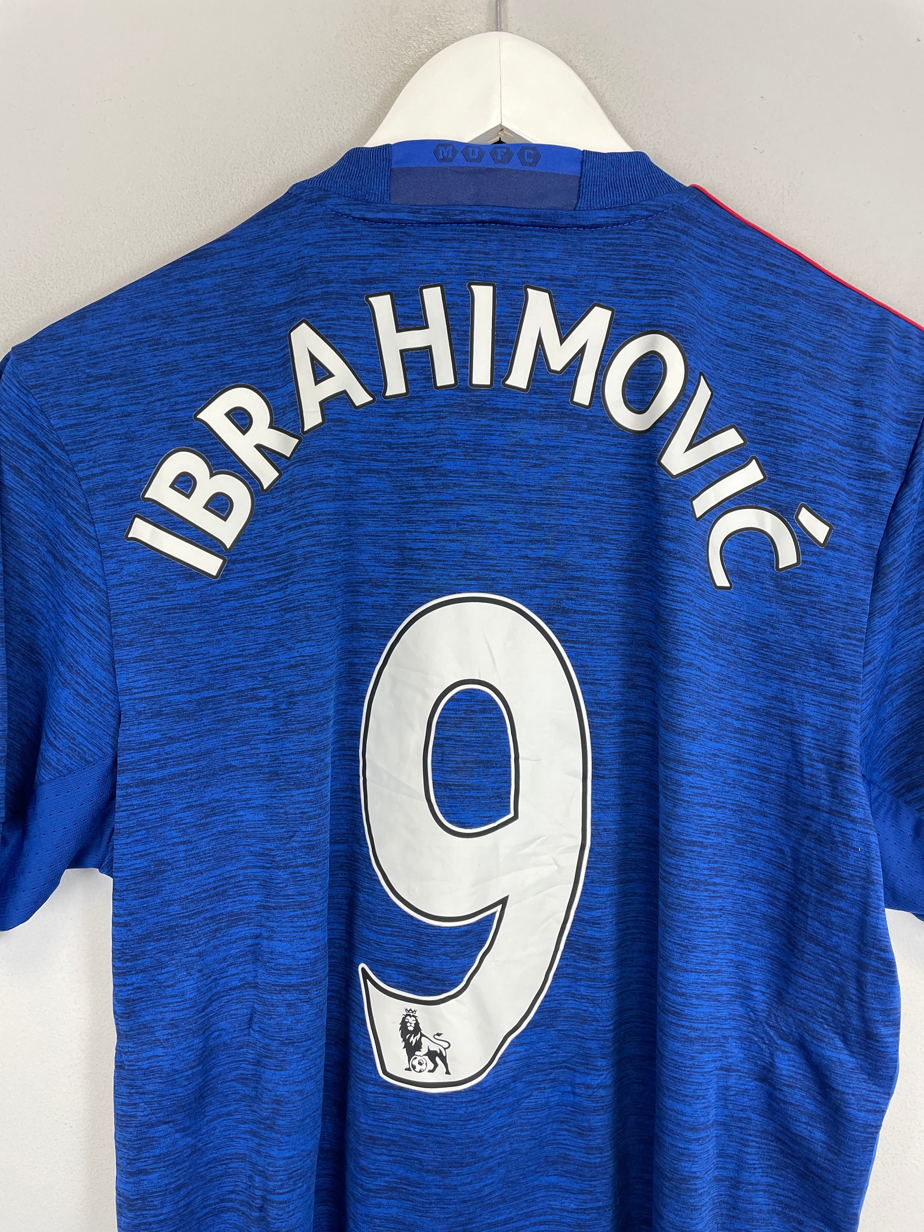 Shop 2016/17 MANCHESTER UNITED IBRAHIMOVIC #9 AWAY SHIRT (M) ADIDAS, classic football shirts, vintage football shirts & retro soccer jerseys at Cult Kits