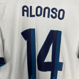 Shop 2012/13 REAL MADRID ALONSO #14 HOME SHIRT (M) ADIDAS, classic football shirts, vintage football shirts & retro soccer jerseys at Cult Kits