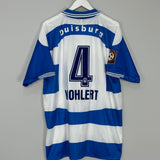 1999/00 DUISBURG WOHLERT #4 *MATCH ISSUE* HOME SHIRT (XXL) UHLSPORT