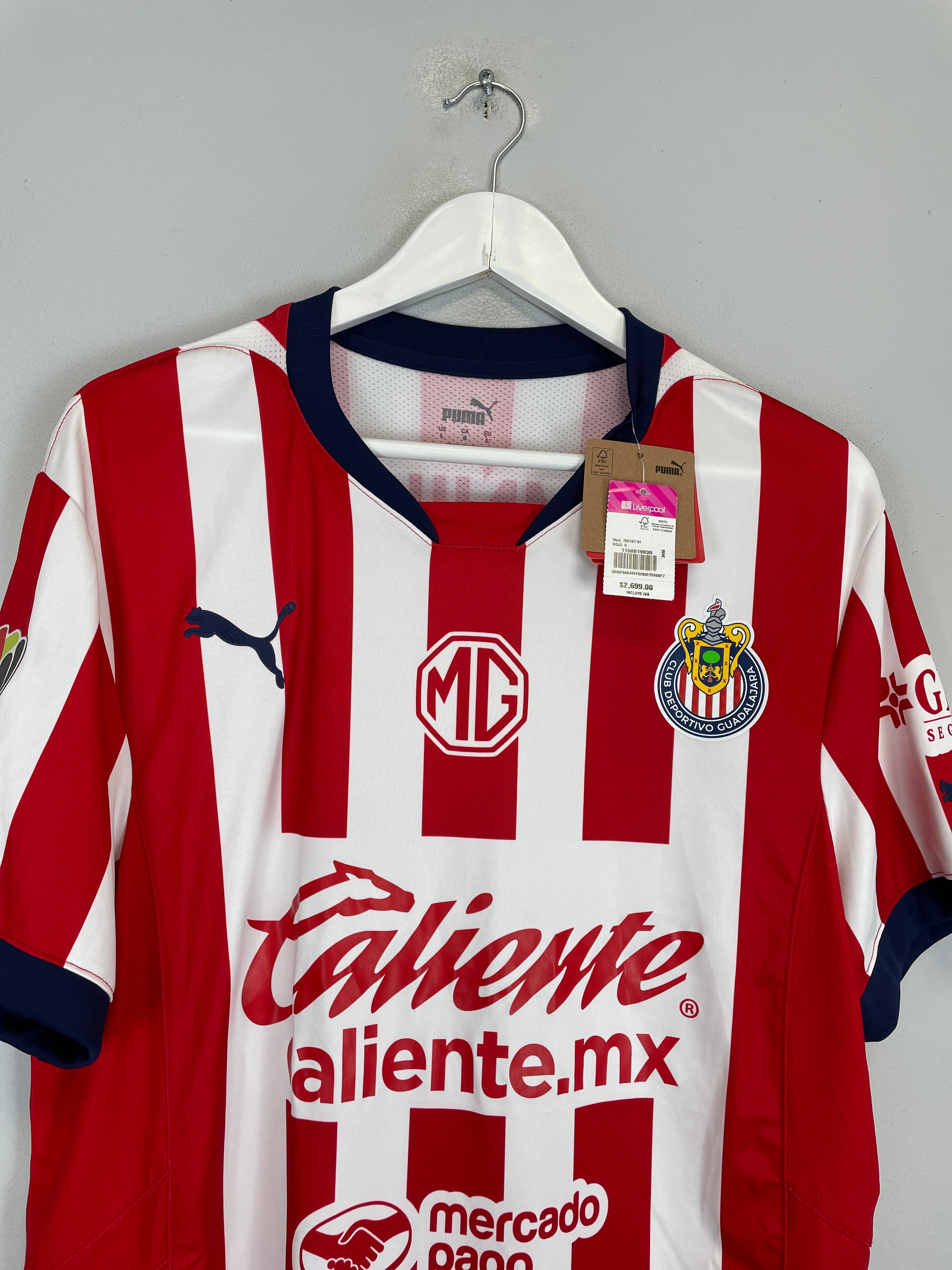 Shop 2024/25 CHIVAS GUADALAJARA *BNWT* HOME SHIRT (L) PUMA, classic football shirts, vintage football shirts & retro soccer jerseys at Cult Kits