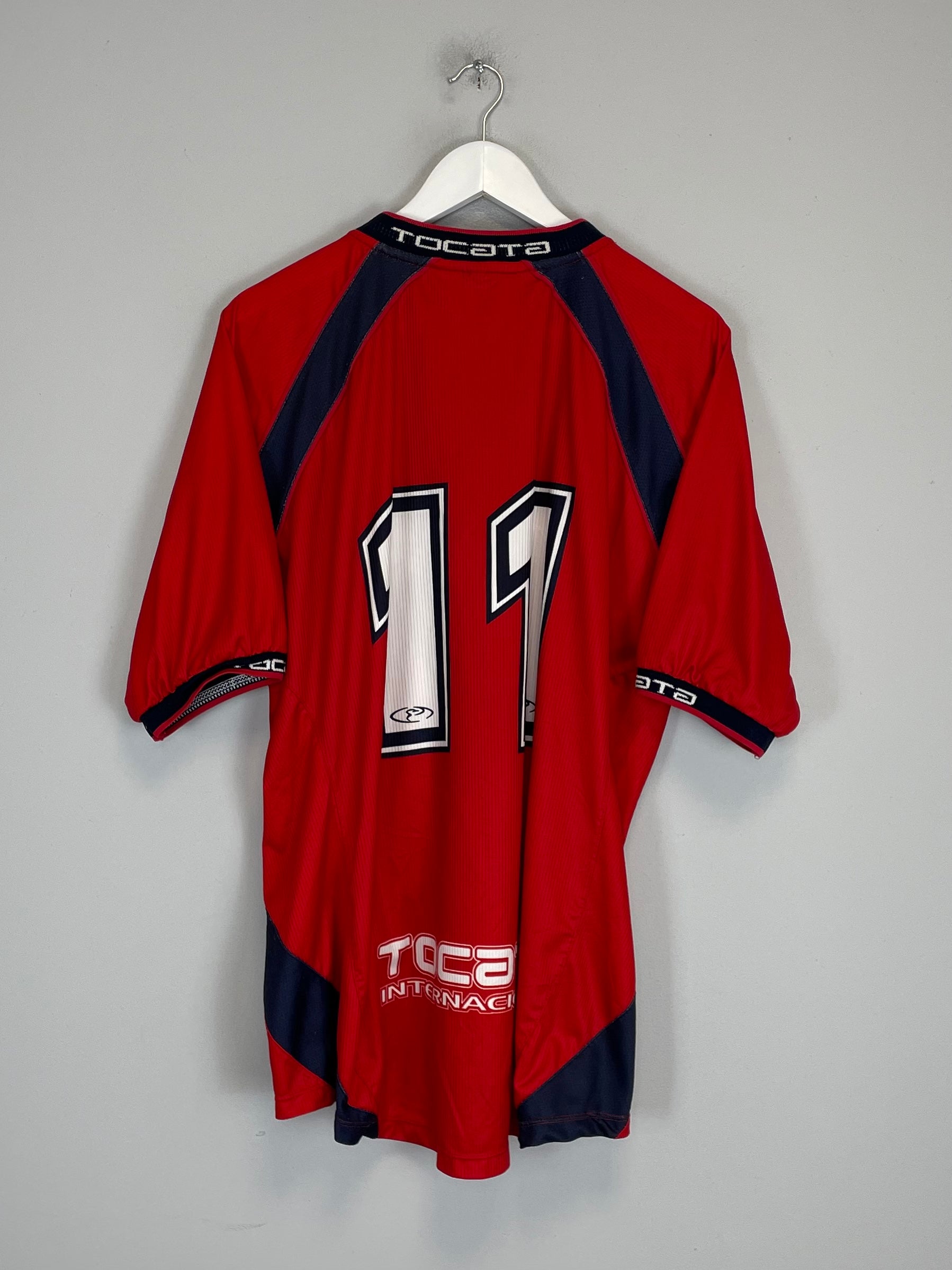 Shop 2003 INDEPENDIENTE MEDELLIN #11 HOME SHIRT (XL) TOCATA, classic football shirts, vintage football shirts & retro soccer jerseys at Cult Kits