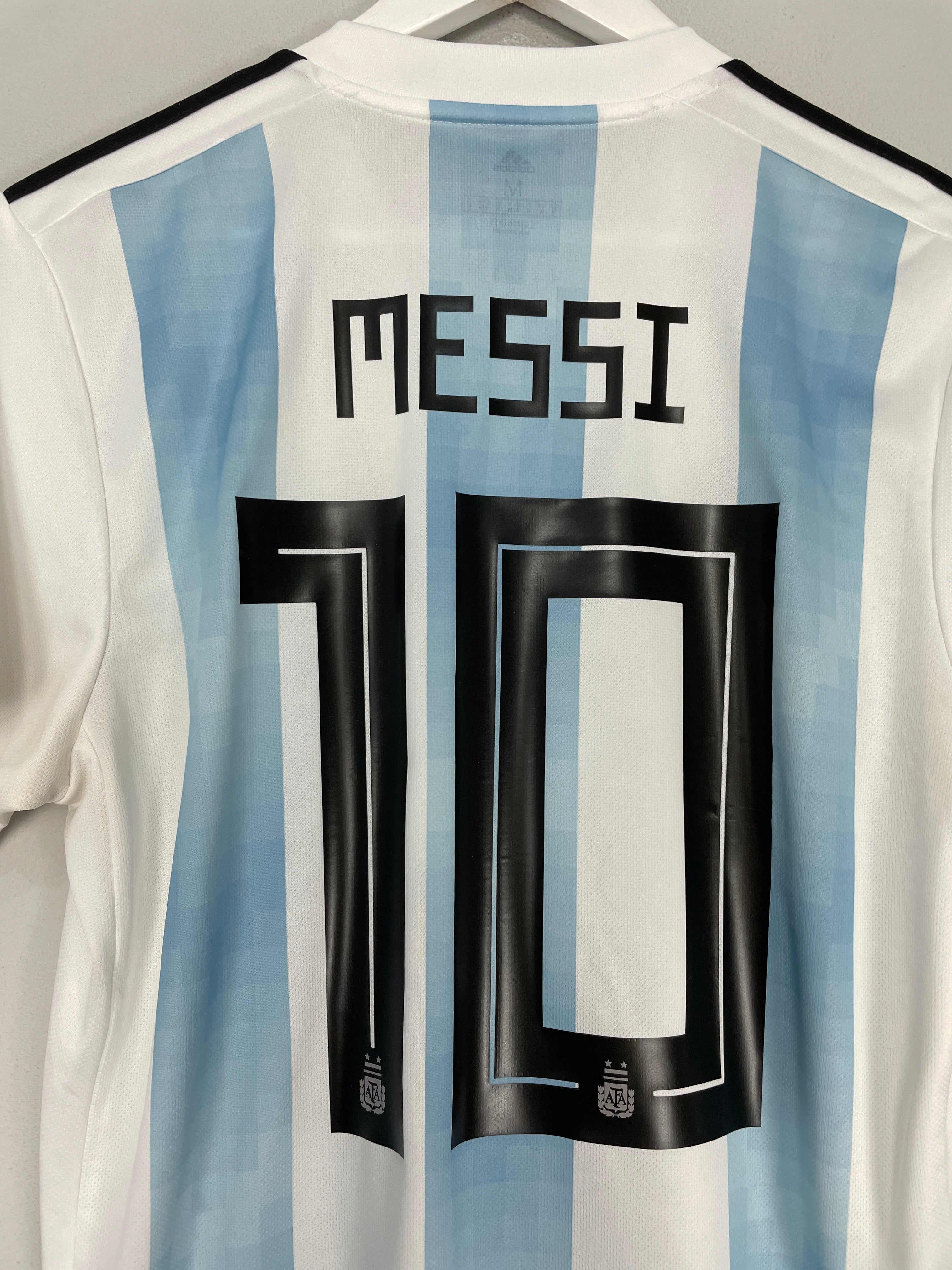 Shop 2018/19 ARGENTINA MESSI #10 HOME SHIRT (M) ADIDAS, classic football shirts, vintage football shirts & retro soccer jerseys at Cult Kits