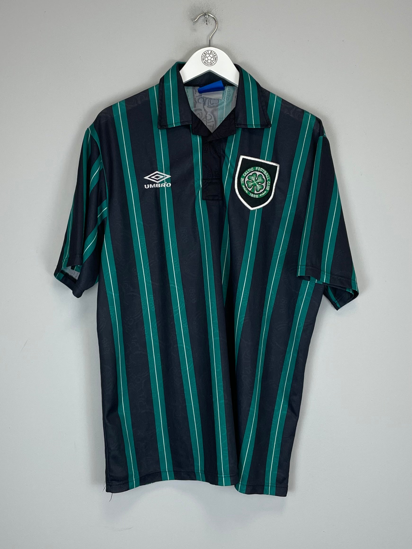 Shop 1992/93 CELTIC AWAY SHIRT (XL) UMBRO, classic football shirts, vintage football shirts & retro soccer jerseys at Cult Kits