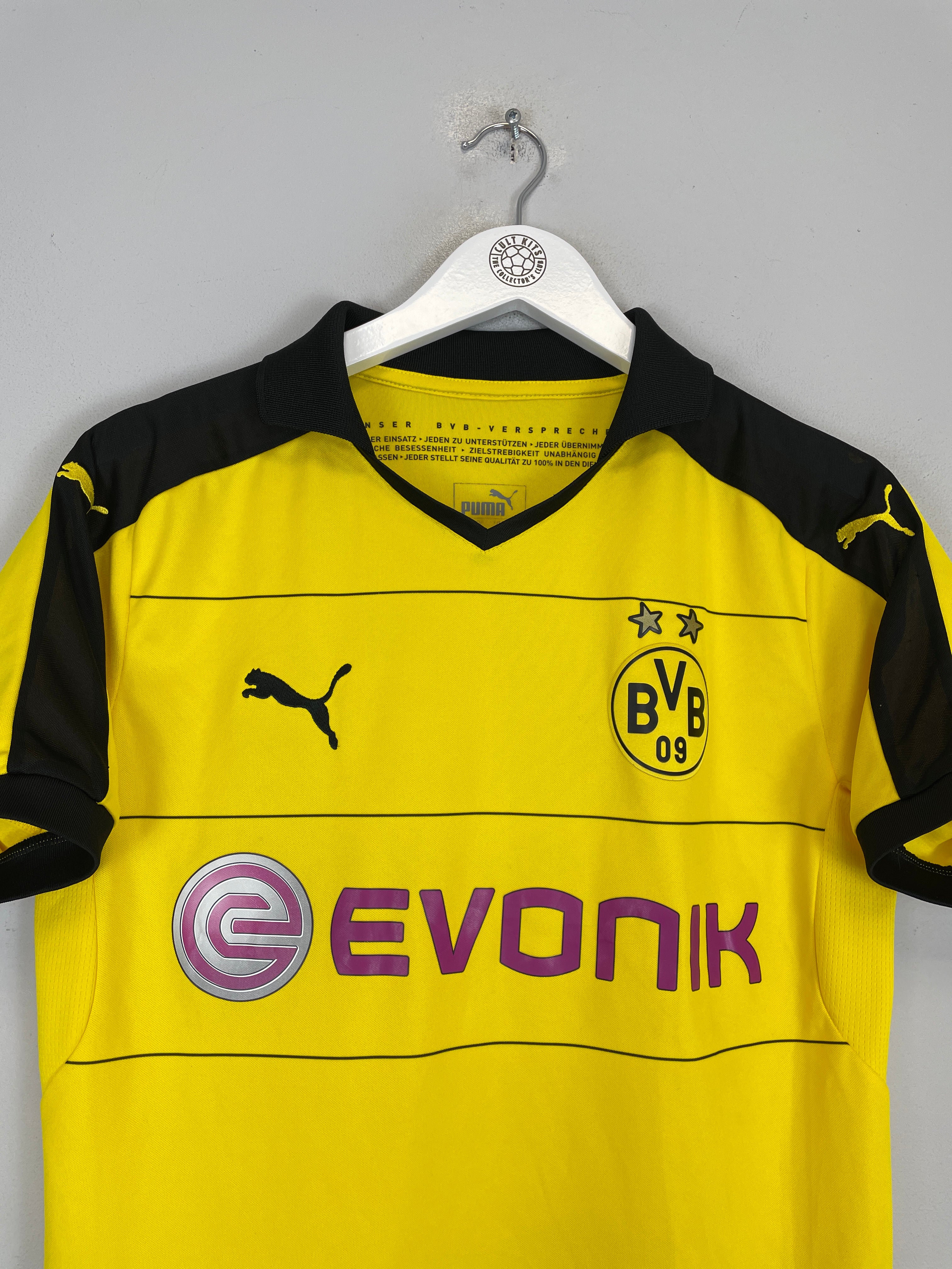 Shop 2015/16 DORTMUND HOME SHIRT (S) PUMA, classic football shirts, vintage football shirts & retro soccer jerseys at Cult Kits