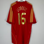 Shop 2008/10 SPAIN LLORENTE #16 HOME SHIRT (XXL) ADIDAS, classic football shirts, vintage football shirts & retro soccer jerseys at Cult Kits