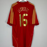 Shop 2008/10 SPAIN LLORENTE #16 HOME SHIRT (XXL) ADIDAS, classic football shirts, vintage football shirts & retro soccer jerseys at Cult Kits