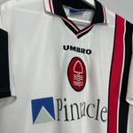 Shop 1997/00 NOTTINGHAM FOREST AWAY SHIRT (L) UMBRO, classic football shirts, vintage football shirts & retro soccer jerseys at Cult Kits
