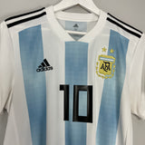 Shop 2018/19 ARGENTINA MESSI #10 HOME SHIRT (M) ADIDAS, classic football shirts, vintage football shirts & retro soccer jerseys at Cult Kits
