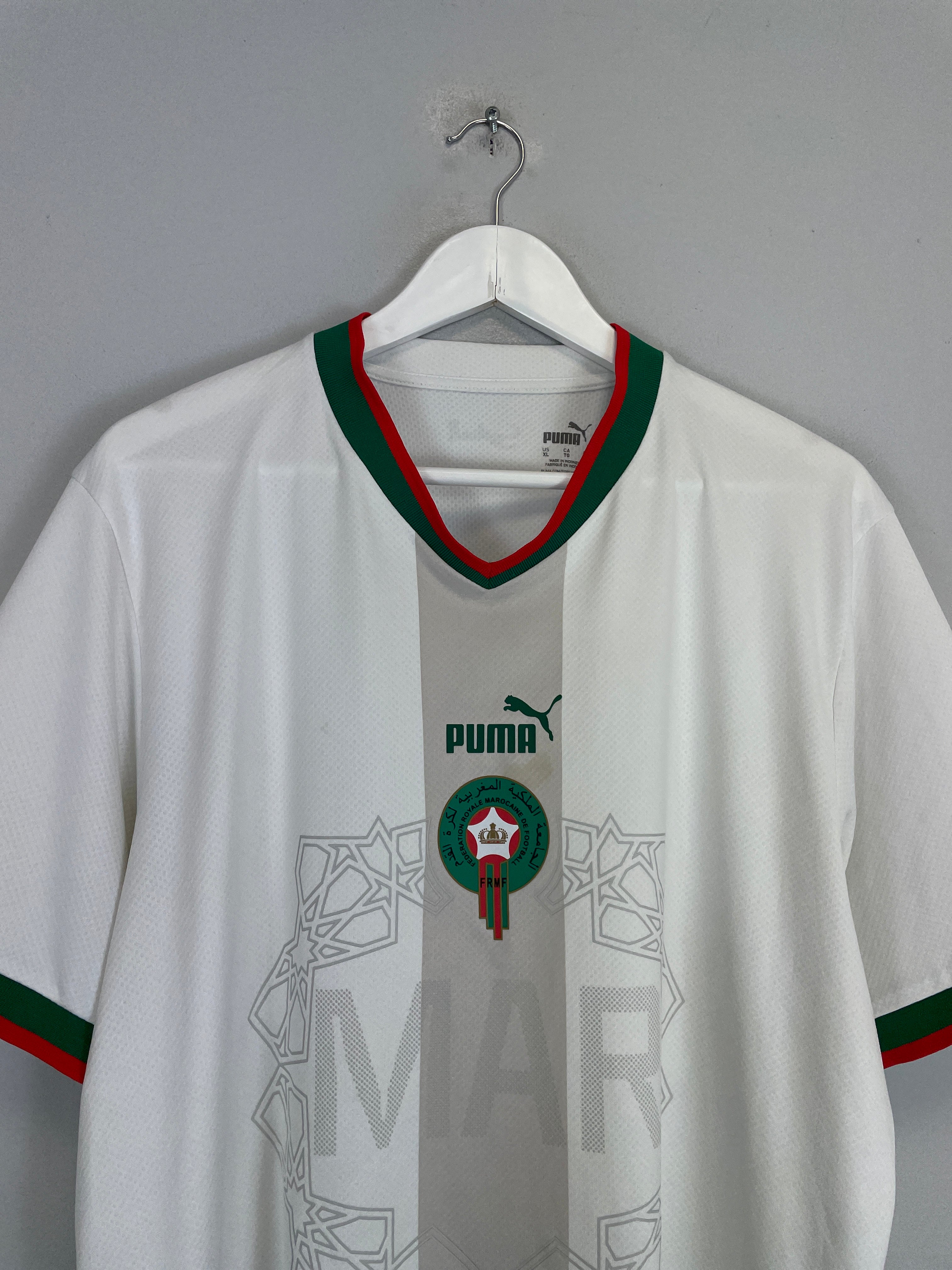 Shop 2022/23 MOROCCO AWAY SHIRT (XL) PUMA, classic football shirts, vintage football shirts & retro soccer jerseys at Cult Kits