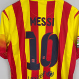 Shop 2013/14 BARCELONA MESSI #10 AWAY SHIRT (L) NIKE, classic football shirts, vintage football shirts & retro soccer jerseys at Cult Kits