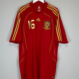 Shop 2008/10 SPAIN LLORENTE #16 HOME SHIRT (XXL) ADIDAS, classic football shirts, vintage football shirts & retro soccer jerseys at Cult Kits