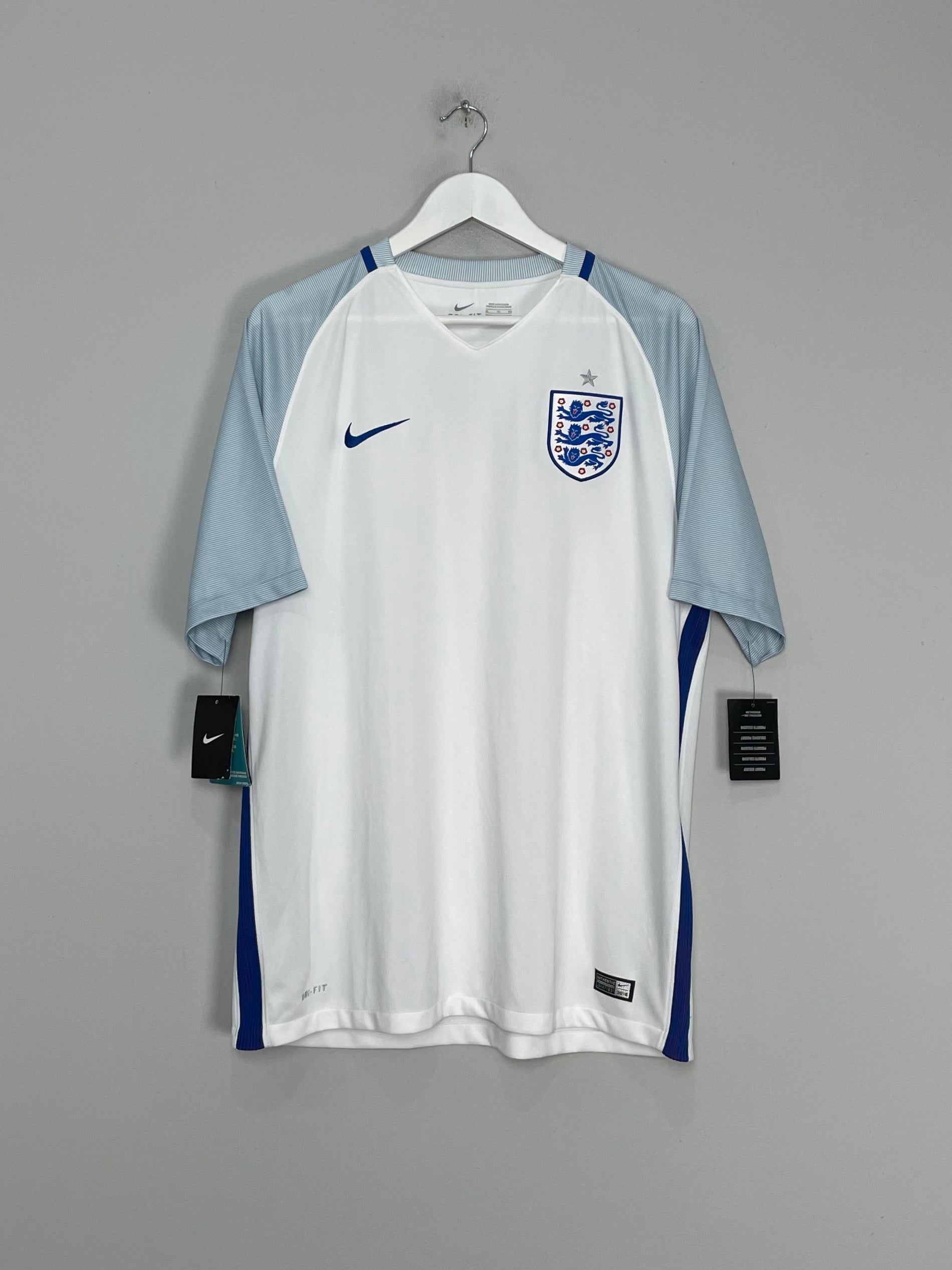 Shop 2016/17 ENGLAND *BNWT* HOME SHIRT (XL) NIKE, classic football shirts, vintage football shirts & retro soccer jerseys at Cult Kits